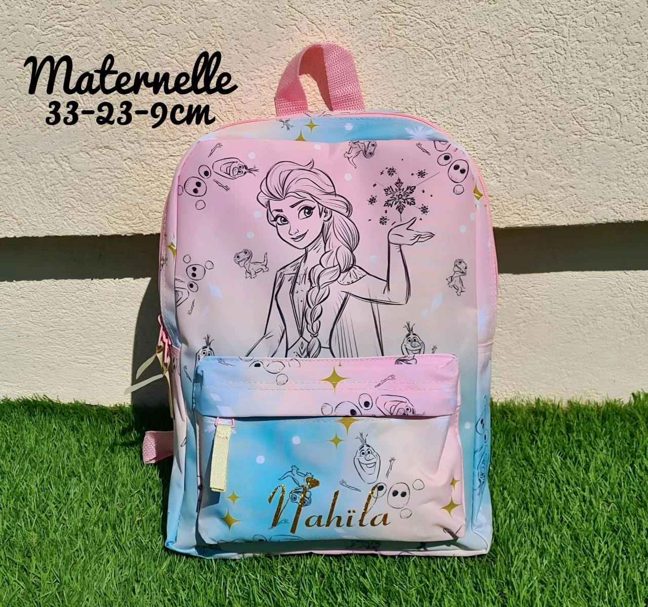 Gepersonaliseerde Frozen kleuterschooltas – photo 3